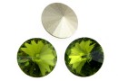 Swarovski, rivoli, olivine, 12mm - x2