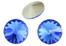 Swarovski, rivoli, sapphire, 14mm - x1
