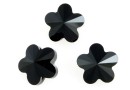 Swarovski, margele floare, jet, 10mm - x2