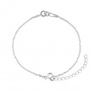 Bracelet for link, 925 silver, 15+4.5cm - x1