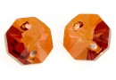 Swarovski, link octogon, crystal copper, 12mm - x2