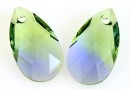 Swarovski, pand picatura, provence lavender-chrysolite, 16mm - x1