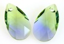 Swarovski, pand picatura, provence lavender-chrysolite, 16mm - x1