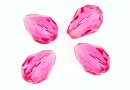 Swarovski, margele picatura, rose, 9x6mm - x2