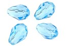 Swarovski, margele picatura, aquamarine, 9x6mm - x2