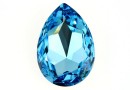 Swarovski, rivoli cabochon, aquamarine, 30x20mm - x1