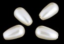 Swarovski drop pearls, cream pearl, 11.5x6mm - x2