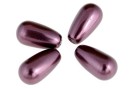 Perle Swarovski picatura, burgundy, 15x8mm - x2