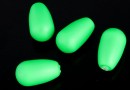 Perle Swarovski picatura, neon green, 11.5x6mm - x2