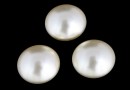 Swarovski, cabochon perla cristal, cream, 6mm - x2