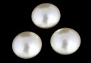 Swarovski, crystal pearl cabochon, cream, 6mm - x2