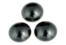 Swarovski, cabochon perla cristal, black, 6mm - x2