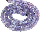 Tanzanite, natural stone, faceted rondelle , 3-4mm
