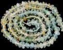 Multicolor aquamarine, natural stone, free form rondelle, 4-5mm