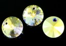 Swarovski, rivoli pendant, aurora borealis, 12mm - x2