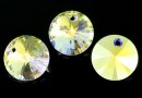 Swarovski, pandantiv rivoli, aurore boreale, 12mm - x2