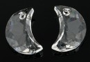 Swarovski, pandantiv luna, crystal, 18mm - x1