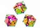 Swarovski, cube cabochon, vitrail medium, 6mm - x1