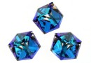 Swarovski, cube cabochon, bermuda blue, 8mm - x1