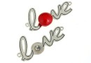 Baza cabochon link Love, argint 925, 30x14mm - x1