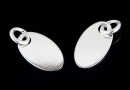 Charm, for engraving, 925 silver,12x7mm - x1