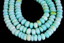 Margele opal peruvian albastru, rondele neregulate, 8.5-9.5mm