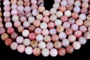 Margele opal roz, rotund, 8mm