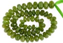 Margele granat oliv natural, rondele fatetate, 5.5-8.8mm