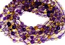 Amethyst, ametrine, citrine, round, 6mm