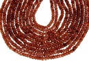 Margele granat hessonite natural, rondele fatetate, 3-3.5mm