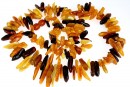 Colier cu margele chihlimbar natural, chips, 7-22mm
