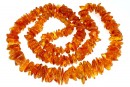 Colier cu margele chihlimbar natural, chips, 12-18mm