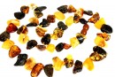 Colier cu margele chihlimbar natural, chips, 10-15mm