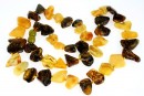 Colier cu margele chihlimbar natural, chips, 10-18mm