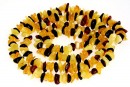 Colier cu margele chihlimbar natural, chips, 6-10mm