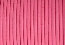 Snur piele naturala, roz intens, 2mm - x1m