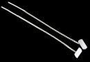 Baza cercei, argint 925, platou 7x3.5mm - x1per.