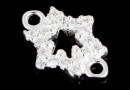Link steaua lui David, argint 925, 12x9x1.7mm - x1