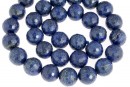 Margele lapis lazuli natural, rotund microfatetat, 10mm