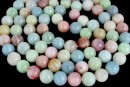 Margele morganit natural, grad A, rotund, 8mm