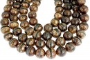 Margele agate tibetane, rotund, 8mm