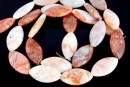 Margele agate naturale Morocco, marchiza, 30x15mm