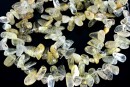 Margele cuart rutilat, neregulat, 11-15mm