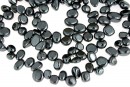 Margele hematit, neregulat, 8-10mm