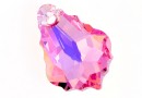 Swarovski, pandantiv baroque, light rose aurore boreale, 16mm - x1