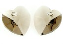 Swarovski, pandantiv inima, greige, 10mm - x2