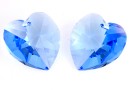 Swarovski, pandantiv inima, light sapphire, 18mm - x1