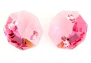 Swarovski, link octogon, light rose, 14mm - x1