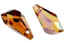Swarovski, pandantiv picatura poligon, crystal copper, 21mm - x1