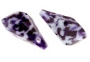 Swarovski, pandantiv picatura poligon, mozaic purple, 21mm - x1